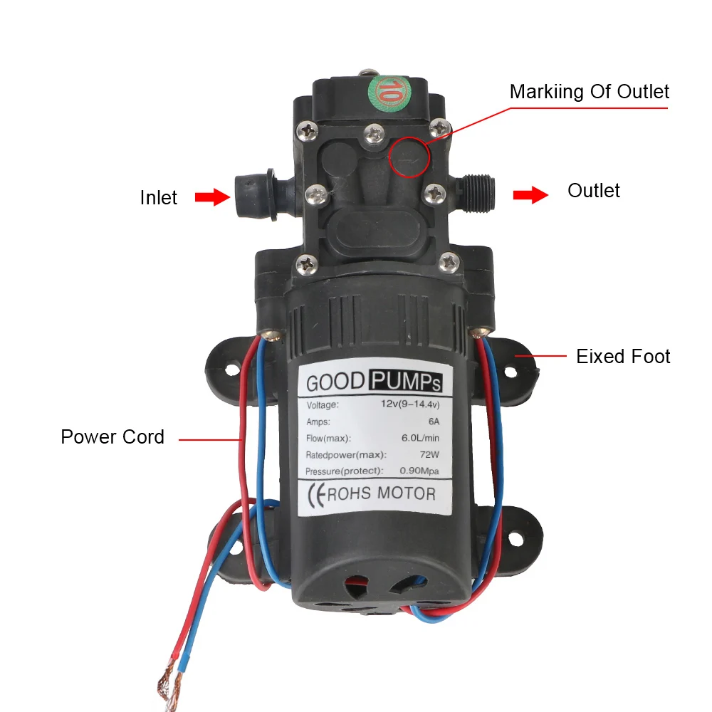 Электрический мембранный насос 12 В 220
