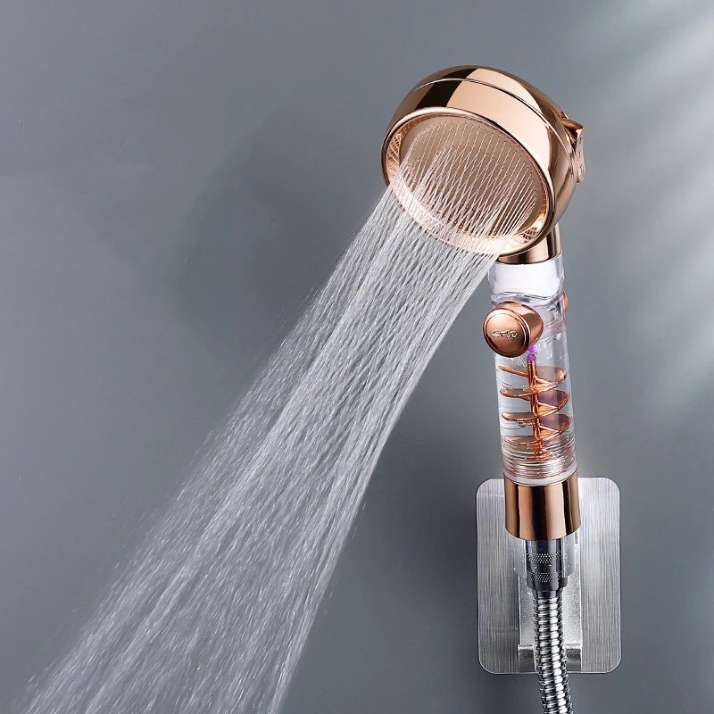 

Turbocharger Shower Head Bathroom Hot Water Heater Mixer Hand Shower Head Set System Rainfall Chuveiro Banheiro Home Accessories
