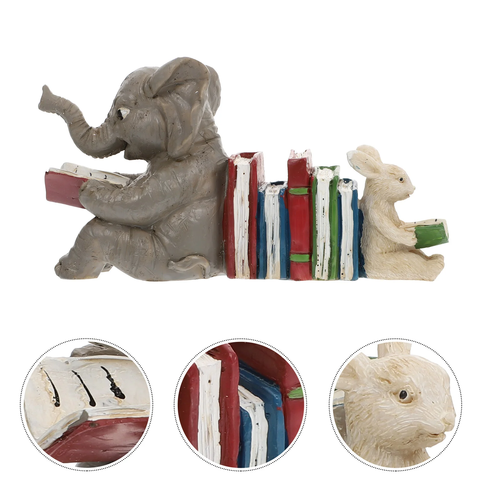 

Resin Elephant and Rabit Animal Statue Yard Garden Decoration Household Home Animal Crafts