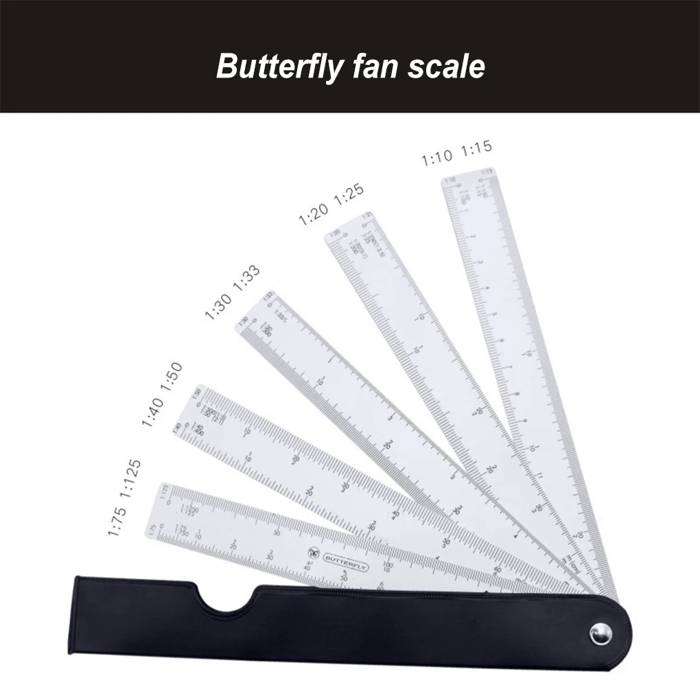 

Kids Fan Shaped Scale Ruler Drawing Sketching Rulers