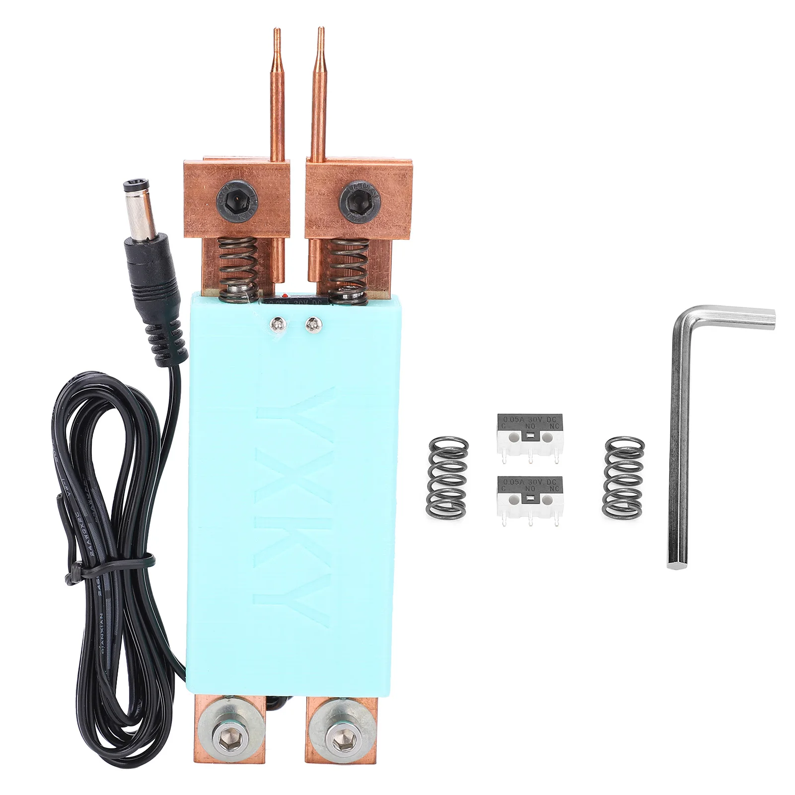 

Integrated Spot Welder Pen Automatic Trigger Handheld Welding Tool 18650 Cyan for Industry DIY
