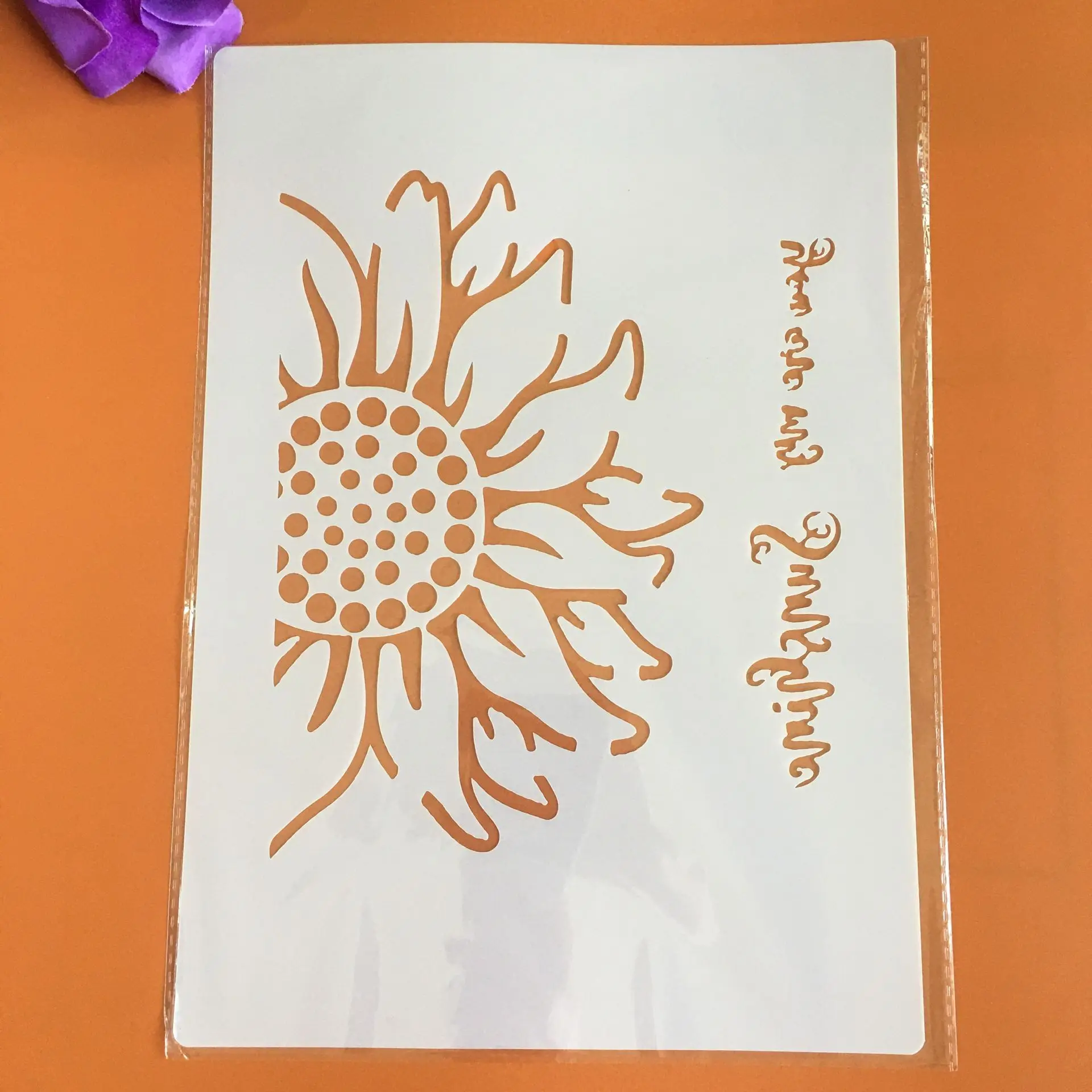 

Декоративные трафареты A4 с цветочной рамкой и мандалой, 29 см, настенная живопись «сделай сам», альбом для тиснения, для рисования и декора