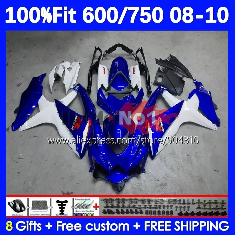 

Корпус инжектора для SUZUKI GSXR-750 GSXR 600 750 17No.20 blue stock K8 GSXR600 GSXR750 08 09 10 GSXR-600 2008 2009 2010 обтекатель
