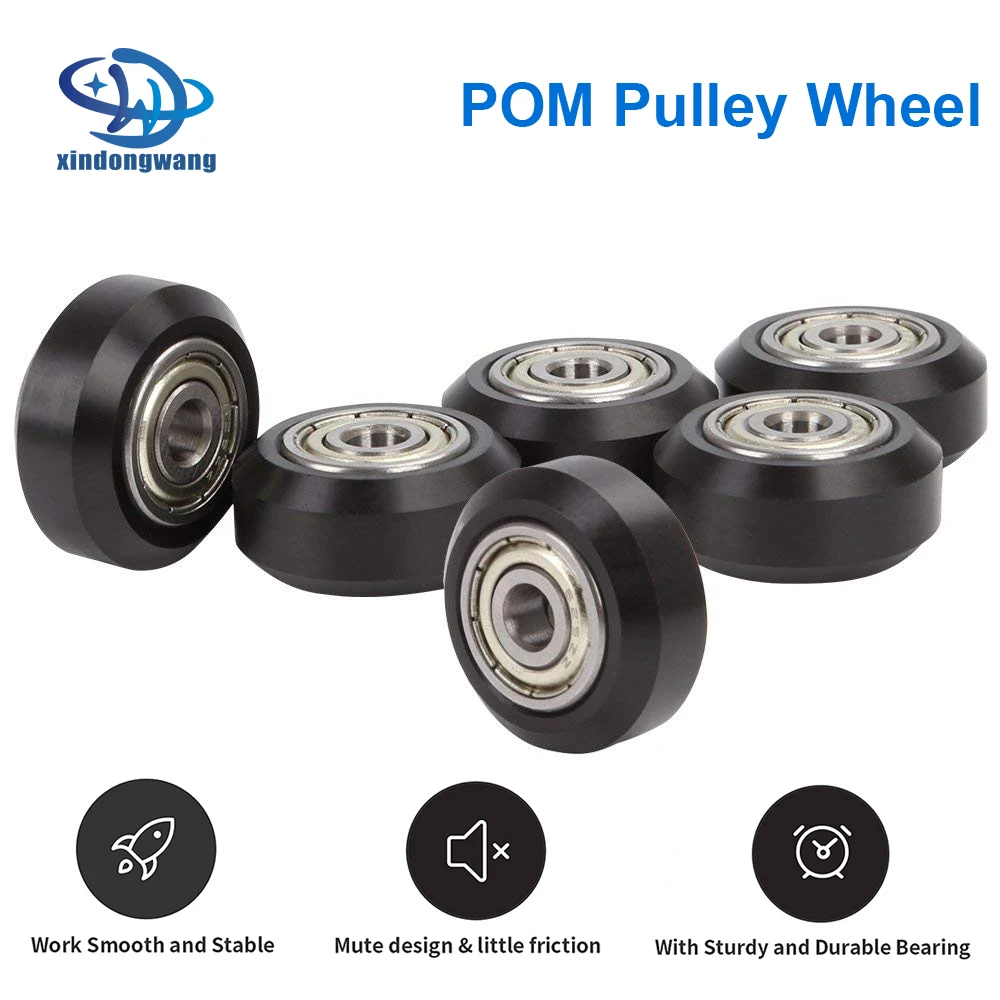 

Пластиковое колесо для 3D-принтера POM 625zz, направляющий ролик, пассивное круглое колесо для CNC Openbuilds V-Slot