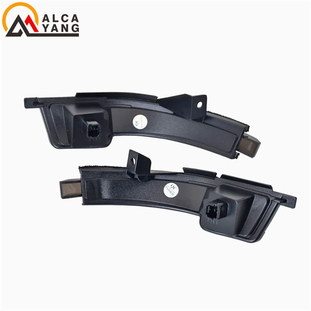 2x динамические янтарно-белые боковые зеркала заднего вида указатель поворота