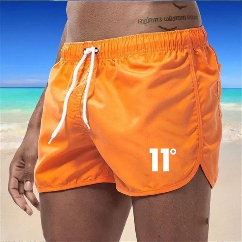 

Mens Quick Dry Beach Shorts Swimwear Swimsuit Sexy Swimming Trunks for Summer Bathing Casual Pants Surf Volleyball Sunga