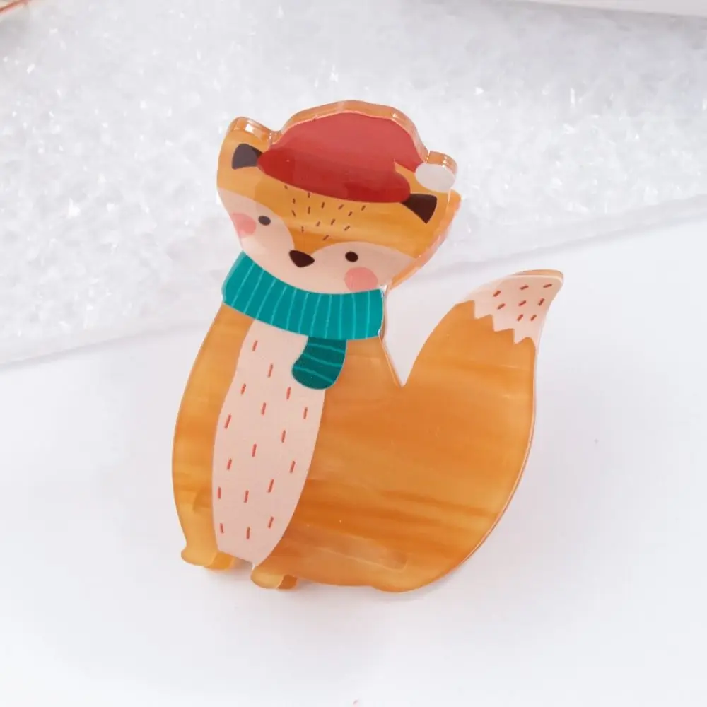 Креативный зажим для волос в виде щенка животного собаки медведя Рождественская