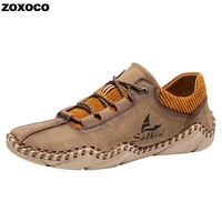 handmade leather shoes men casual sneakers driving shoe leather loafers men shoes hot sale moccasins tooling shoe footwear