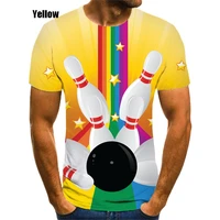 men fashion bowling ball 3d printed t shirt menwomen funny short sleeve t shirt