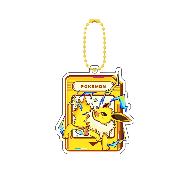 Аниме мультфильм покемон серии Пикацид Eevee узор Diy акриловый домашний брелок