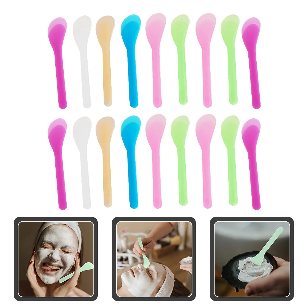 

Spatula Cosmetic Makeup Facial Scraper Cream Face Wax Applicator Small Mixing Waxing Spoon Mud Brushes Masks Rubber Bottle