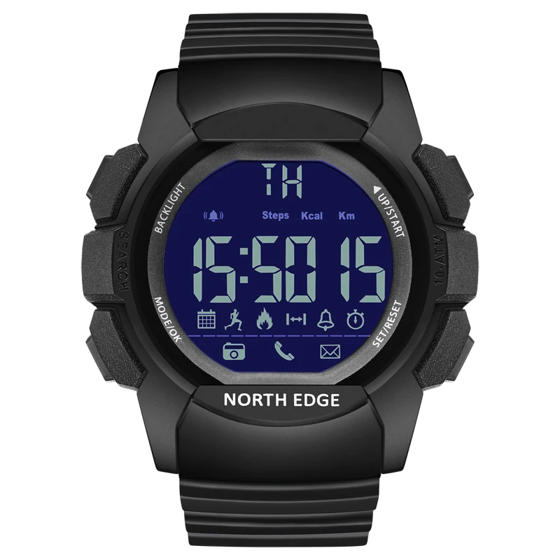 Цифровые часы NORTH EDGE AK спортивные мужские светодиодный светодиодные наручные для