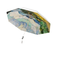 titanium silver glue sun proof uv proof sun umbrella female rain and rain dual use large strong wind resistant upf50