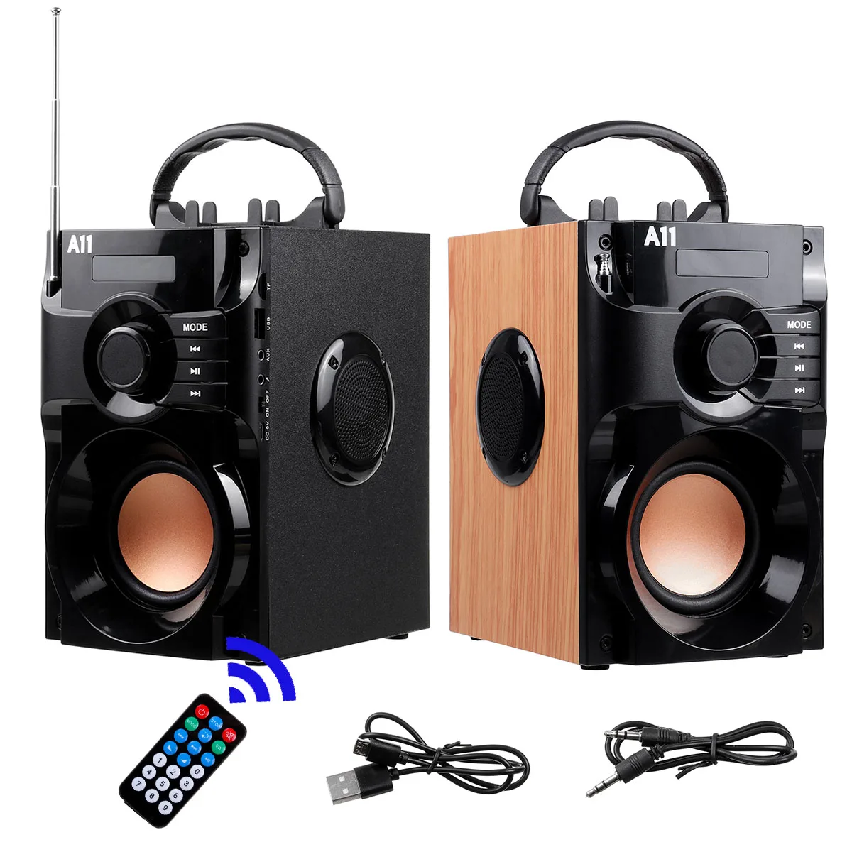 Bluetooth-Колонка A11 портативная с поддержкой FM-радио TF AUX USB | Электроника