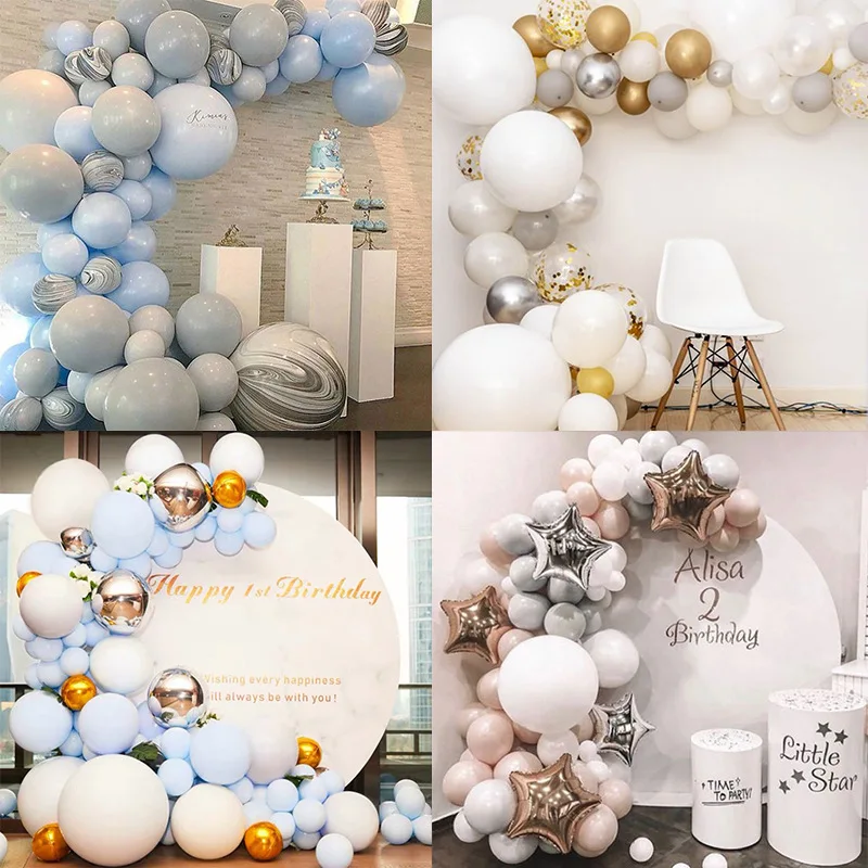 

Macaron Balloon Chain Package Irregular Rubber Balloons Combination Set Birthday Wedding Room Party Decoration