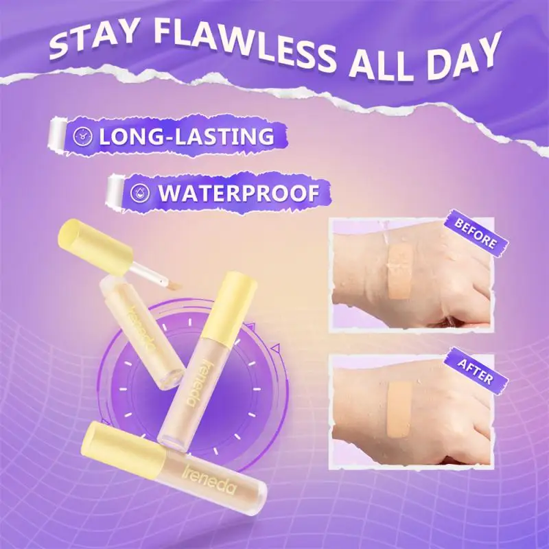 

IRENEDA Liquid Concealer Cream Waterproof Full Coverage Make Up Long Lasting Face Scars Acne Cover Smooth Moisturizing Cosmetics