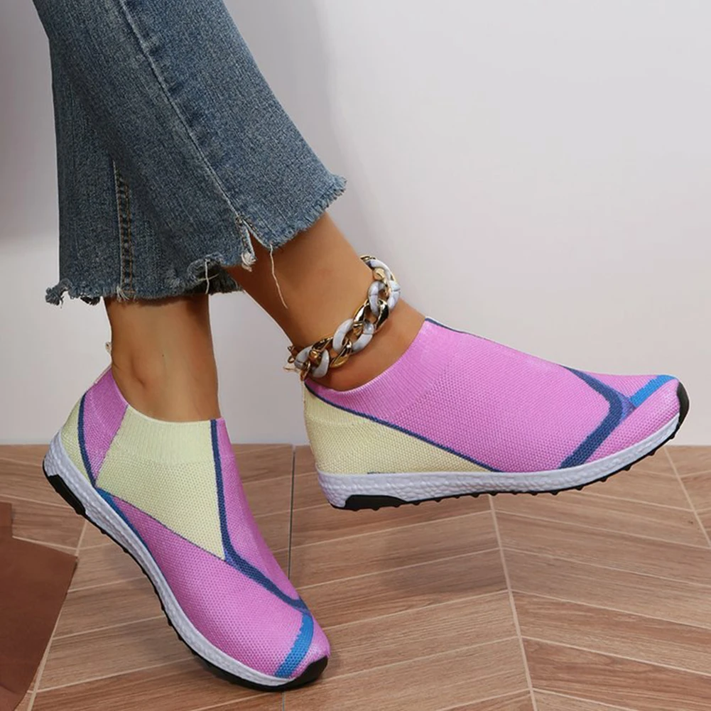 2022 New Women's Smooth Lightweight Shoes Women's  Breathable Candy Sneakers Summer Fall Casual Women's Basket Flats