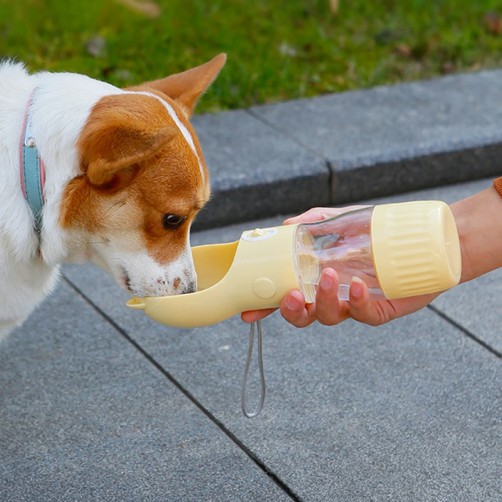 

Portable Dog Water Food Bottle Multifunction Cat Feeder Bottle Big Dogs Puppy Pet Outdoor Travel Drinking Bowls Dog Accessories