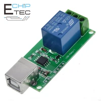 free shipping dc 5v usb relay 1 channel programmable computer control for smart home controller relay module board