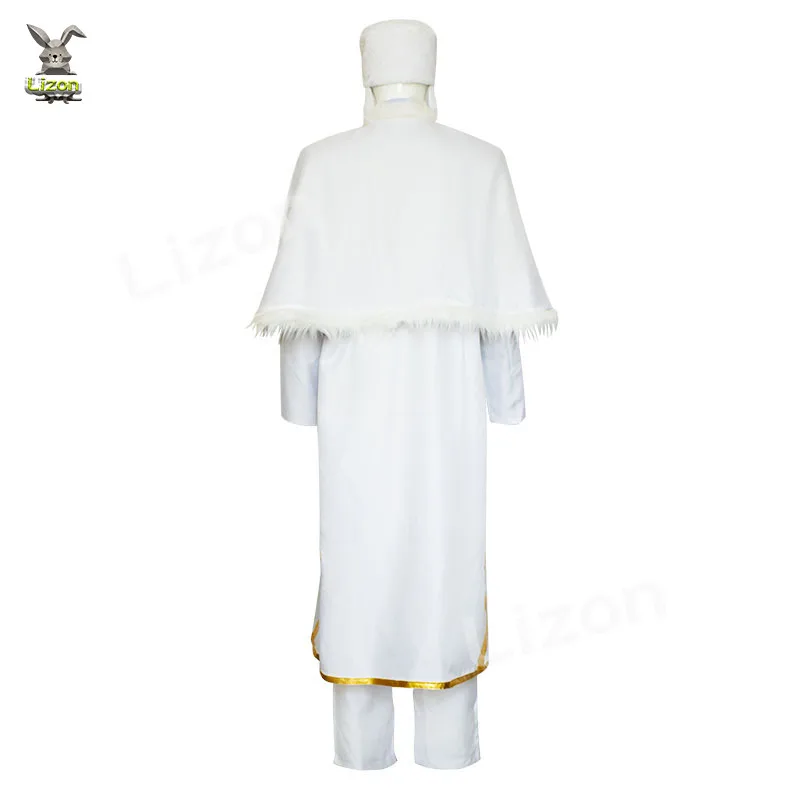 Аниме Bungou Stray Dogs 3-й сезон Федор D Косплей Костюм Белая униформа Плащ Шляпа для