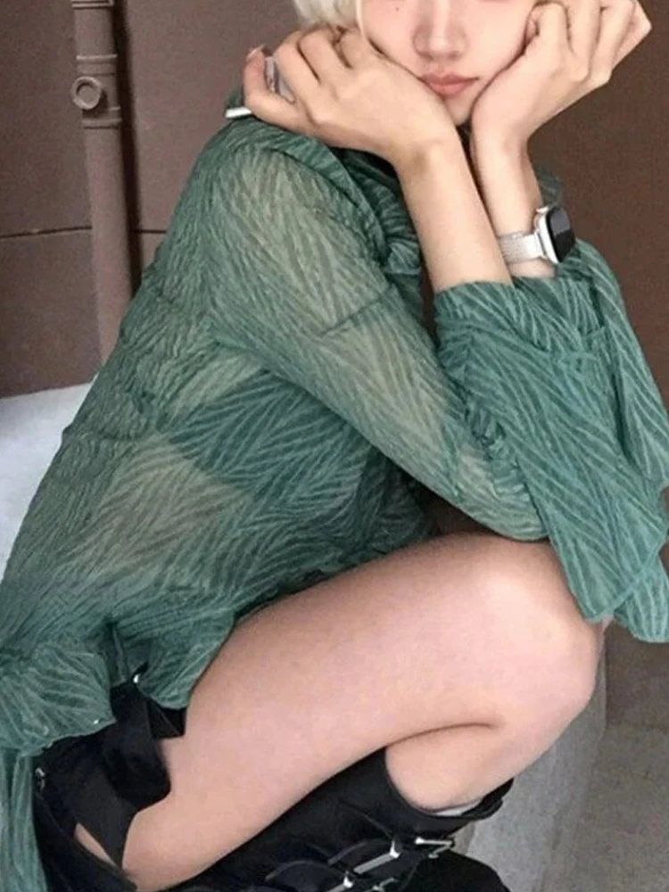 Винтажная блузка в стиле 1920-х годов с рюшами кружевная рубашка японском Y2k