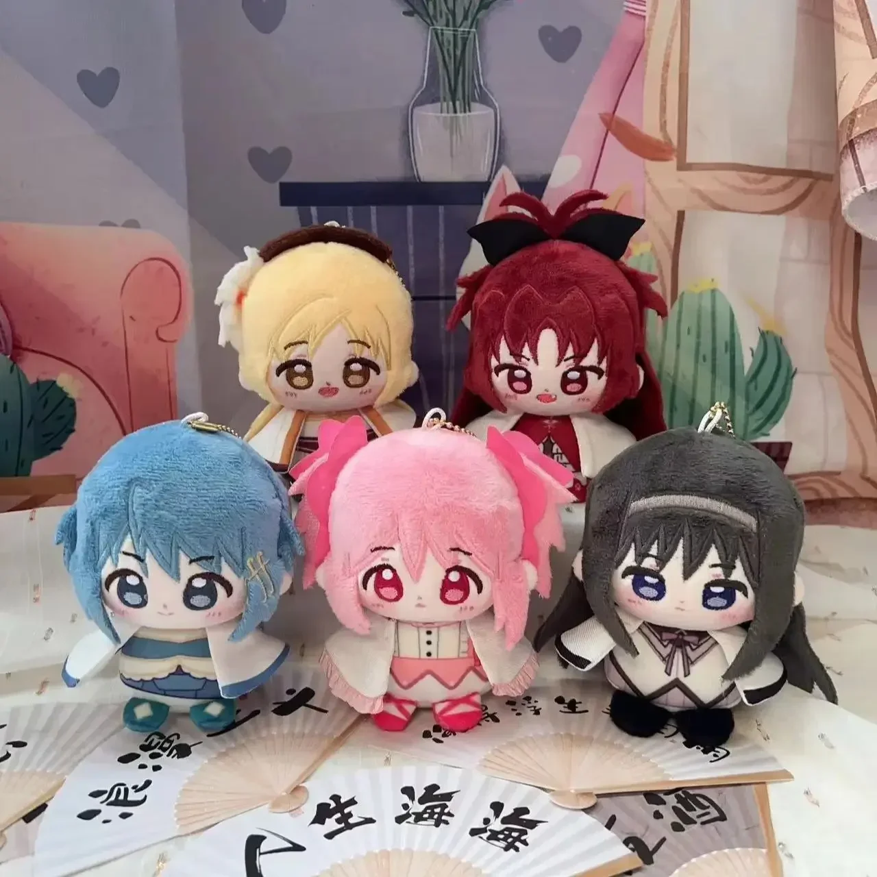 12 см аниме Puella Magi Madoka Magica Sakura Kyouko Tomoe Mami Милая сидя осанка свисающая сумка подвеска