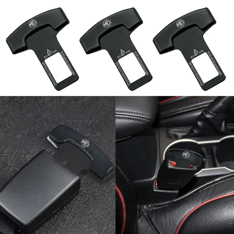 

1pcs Car Interior Seat Belt Clip Safety Belt Plug For Morris Garages MG 3 5 Gundam TF HS ZS N5 ZR GS Zeta RX5 Car Badge Styling