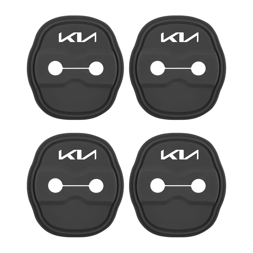 

4 шт., защитная наклейка на дверной замок автомобиля, автоаксессуары для KIA Pegas Sportage Sorento Optima Borrego Cerato K5 K3 EV5 EV6