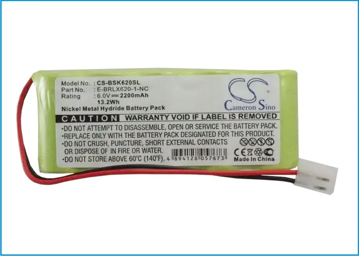 

Аккумулятор CS 2200 мАч для Bosch E-BRLX620-1-NC Somfy BD5000 Somfy BD6000