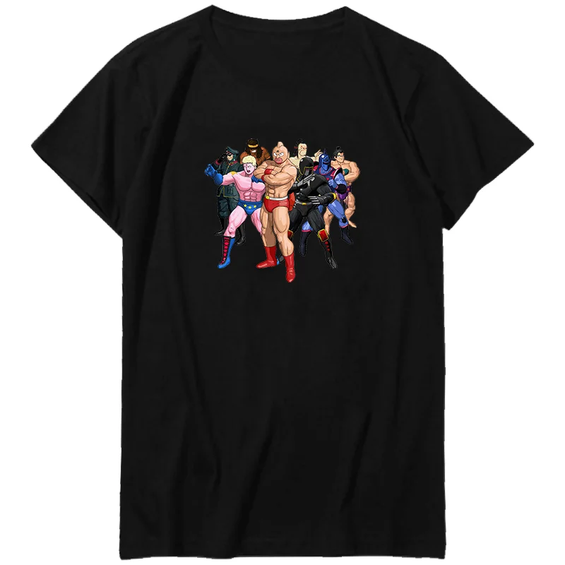 

Kinnikuman, телефон для освещения. Футболка унисекс, черно-белая, в стиле «Харадзюку»