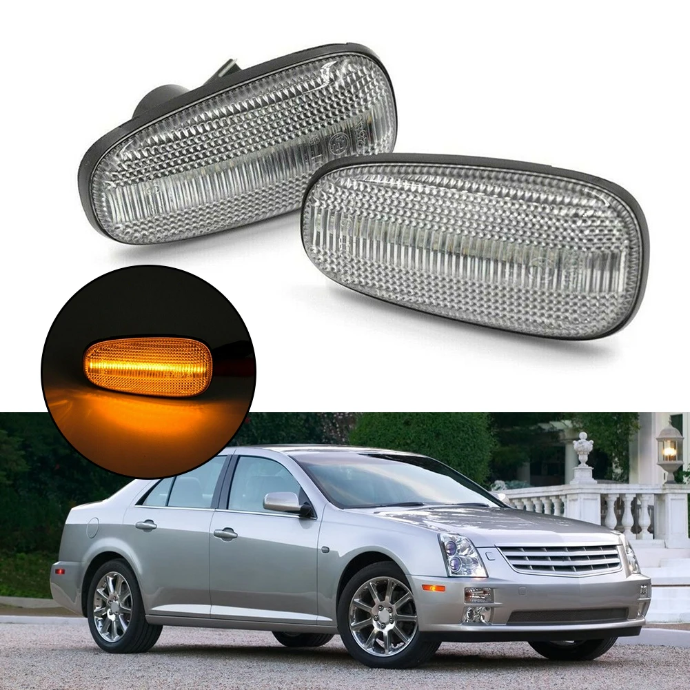 

2pcs/set Car Fender Side Marker Turn Signal Light Fit For Cadillac STS 2005-2011 For C6 2005-2013 For Nissan Frontier