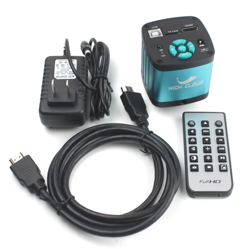 48MP 4K 1080P HDMI USB Video Microscope Camera 130X Zoom C Mount Lens Ultra high working distance For Phone Repair Soldering