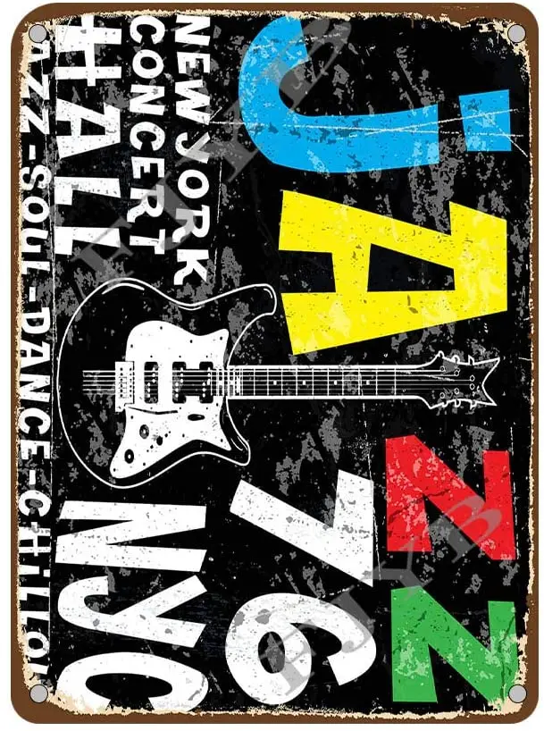 

Mora Color Rock Series Music Tin Sign Metal Cafe Home Wall Art Decoration Poster Retro 20x30cm