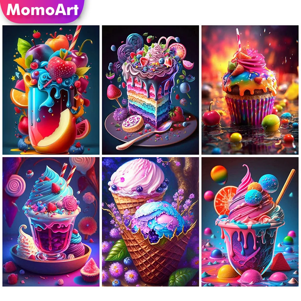 MomoArt Полный Круглый Комплект Алмазной Живописи Кошка Животное Новое Поступление