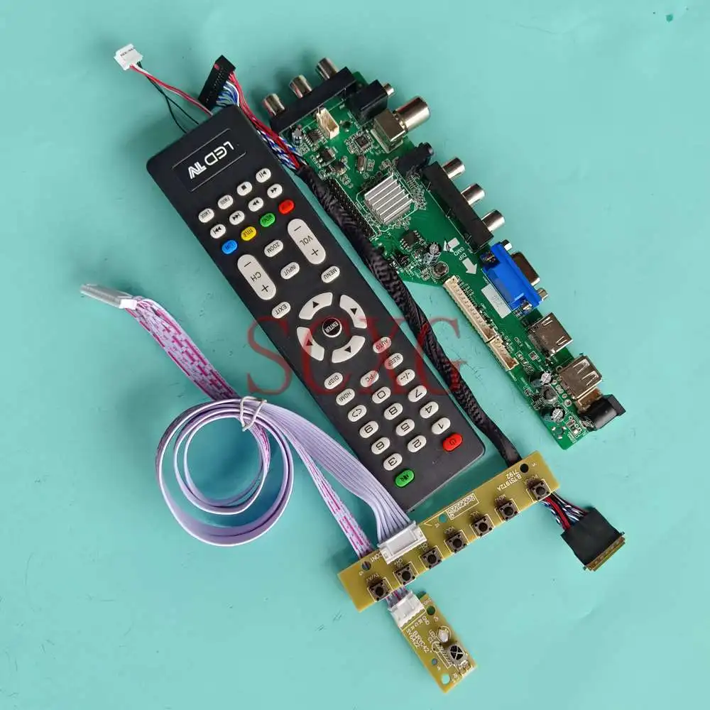 

Work Fit B156XW04 V5 LCD Controller Board DIY 1366 768 VGA HDMI-Compatible USB AV DVB Digital Signal 15.6" LVDS 40 Pin Screen