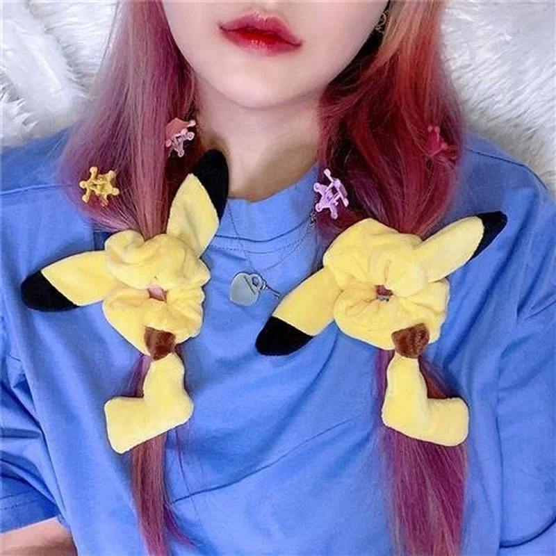 

Hair Band Cartoon Animals Plush Cute Princess Headwear Elastic Scruchies Children Hair Ties Girls Accessories Baby Hair Bands