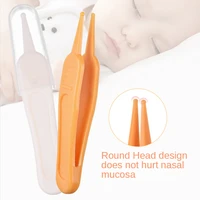 baby booger clip baby daily care cleaning tweezers round head clip flat tip tweezer