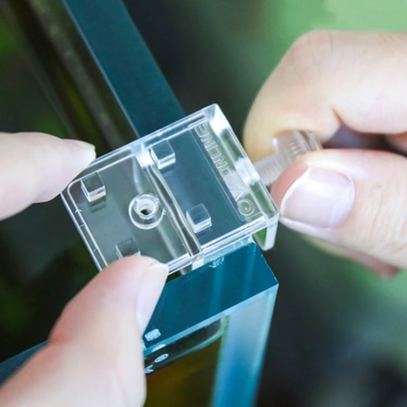 2 шт. зажим для крышки аквариума прозрачный акриловый держатель зажимы