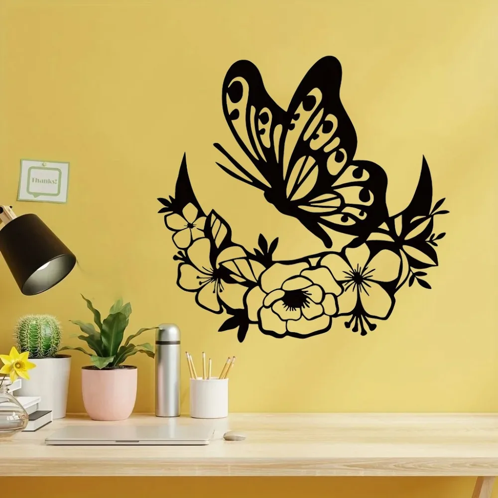 Декор настенный в виде Луны стиле бохо металлический Цветочный декор