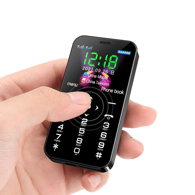 SOYES D13 4G LTE Mini Mobile Phone 1.77 Inch Touch Screen Keyboard Cellphone 900mAh Dual SIM Type-C SOS Small Celular Phone 1