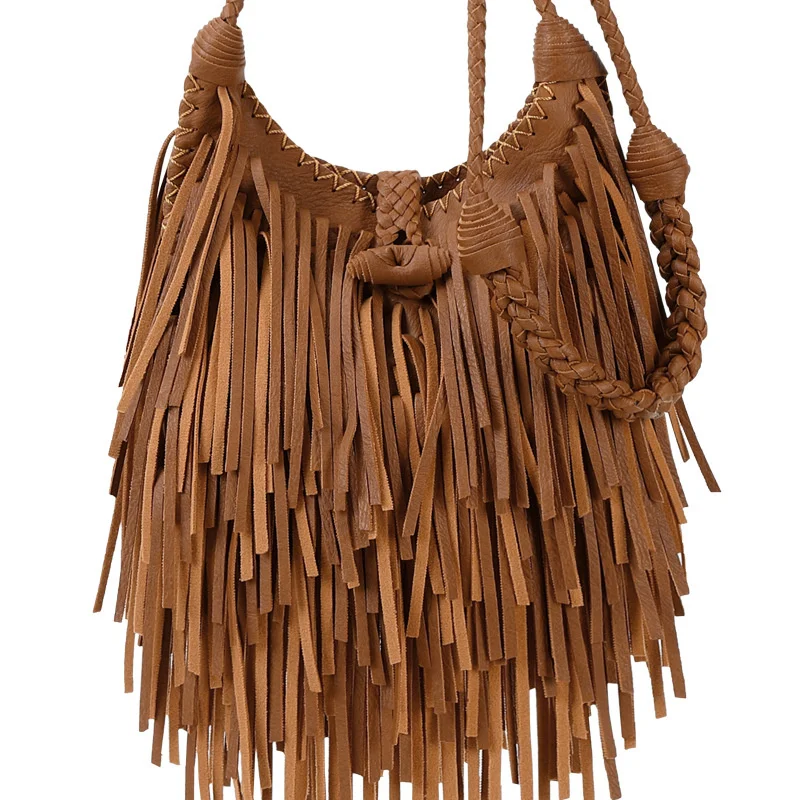 

Модные сумки-мессенджеры, женские сумки с кисточками, сумка на плечо, новая ручная сумка, Ретро сумка-мессенджер, сумка на плечо, новая женск...