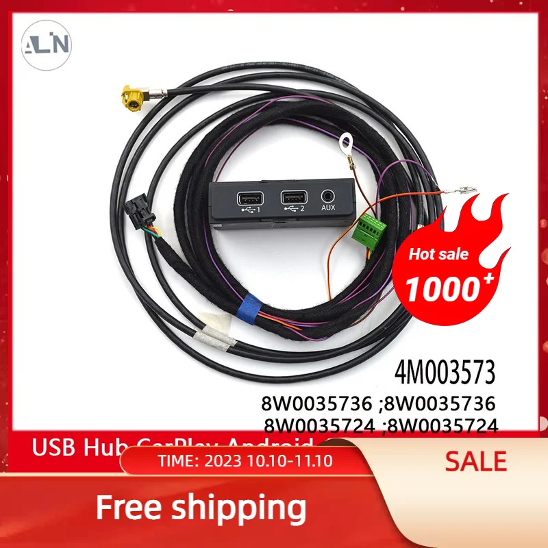 

FOR Audi RS S4 A5 S5 Q5 A4 B9 A5 B9 Q5 8W MIB 2 CarPlay MDI USB AUX Smartphone Interface IN Plug Cable 8W0 035 736 5Q0 035 726