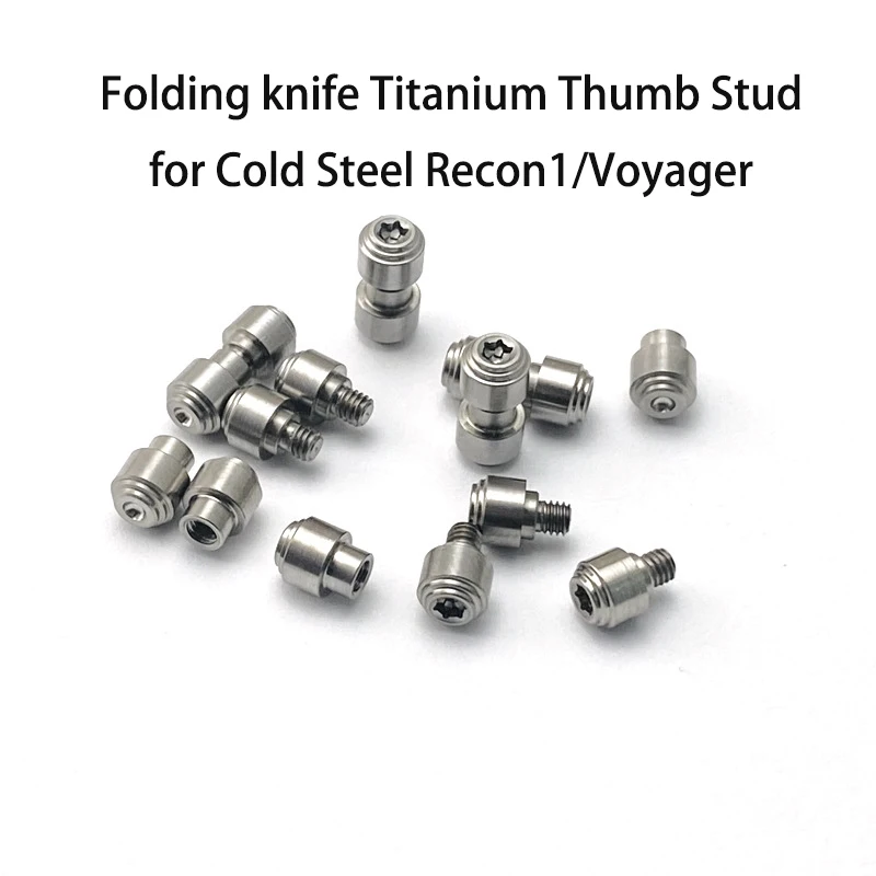 3 Sets Cold Steel Recon1 Voyager Folding Knife Titanium Alloy Thum Stud Push Knife Button Screws Coldsteel Rapid Deployment Open