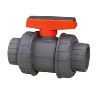 china manufacturer all kinds of valve 4 inch pvc double union ball valve