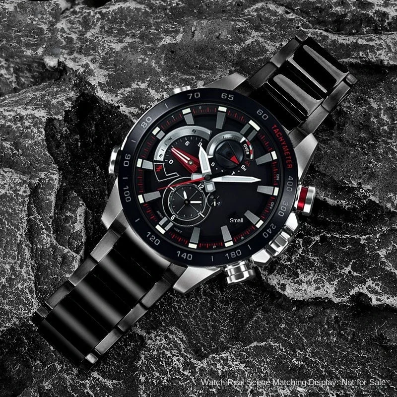 Фото Для Casio металлическая стальная полоса EQB-500/EQB-501/EQB-800 EQB-800BL сплошной изогнутый ремешок для часов 22 мм мужской ремешок для часов аксессуары №4