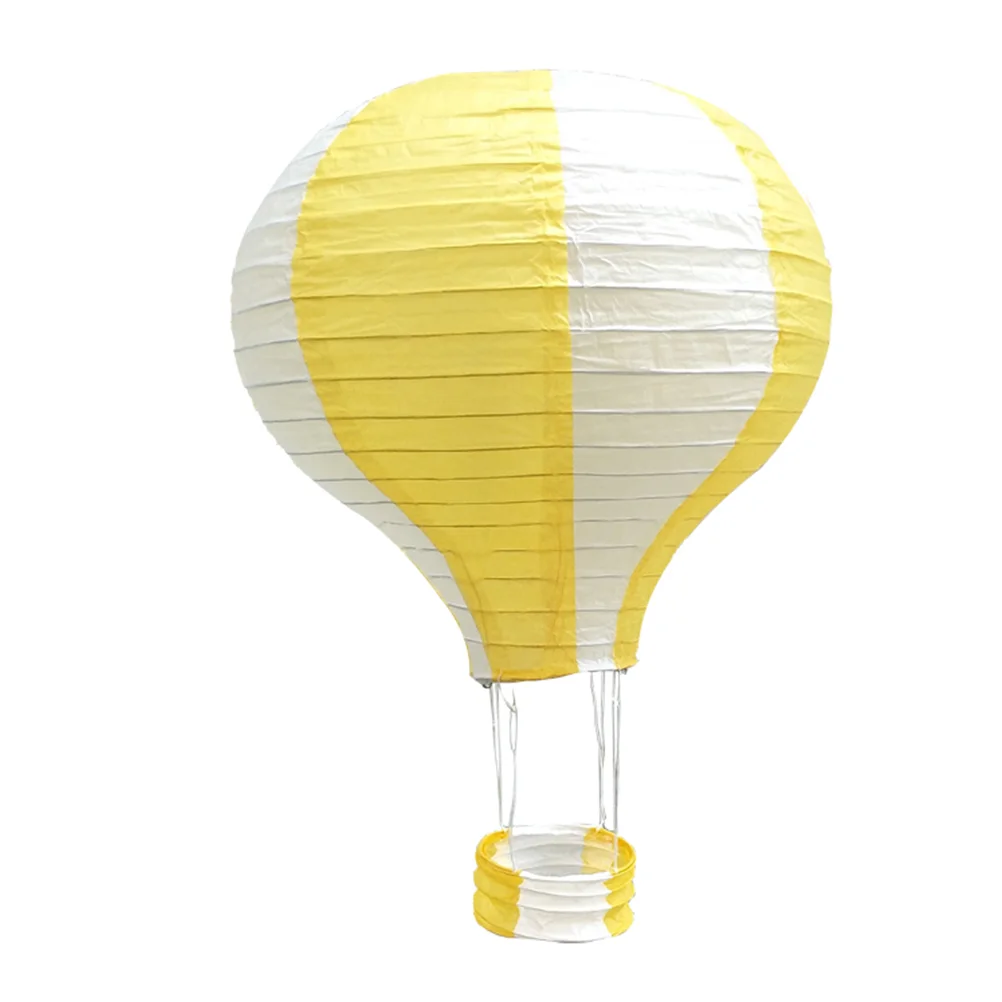

5pcs 30cm Colorful Hanging Wedding Hot Air Balloon Folding Paper Lantern Party Decorations (Stripe)