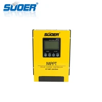 lcd display mppt solar charge controller 12v 24v 60amp for home use