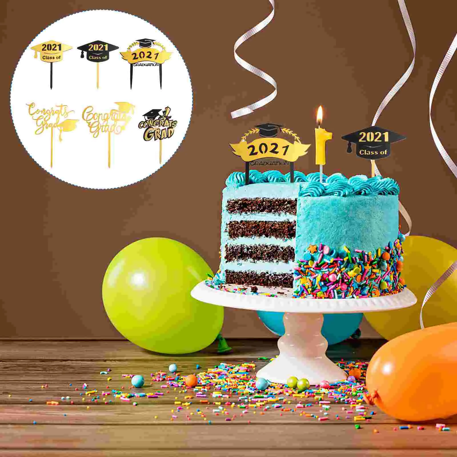

1 Set Reusable Exquisite Practical Beautiful Decorative Cake Decors Cake Picks