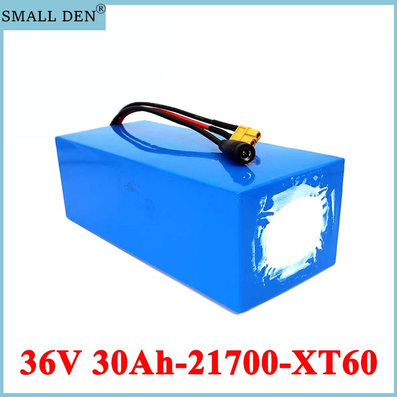 

SMALL DEN 36V 30ah 21700 10S6P electric motorcycle tricycle bike batteria 42v 30A scooter battery wtih BMS Protection 500W 800W