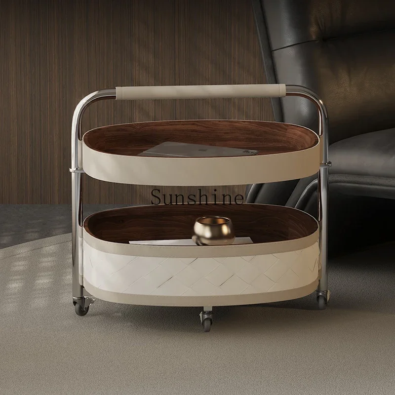 Итальянский минималистичный домашний диван для гостиной мобильная тележка